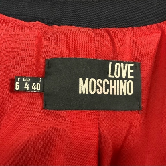 Rare Love Moschino Navi blue embroidered blazer. - Picture 11 of 14